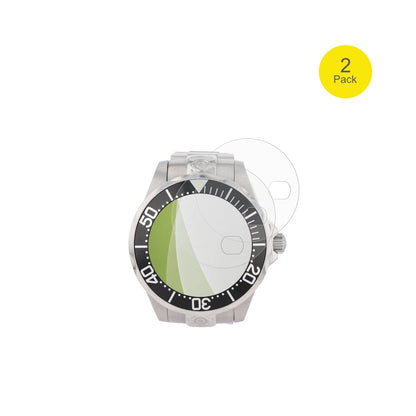 InvictaGrand Diver 47 mm mit aufgebrachter dipos Flex Schutzfolie, glasklare Darstellung ohne Einschränkungen
