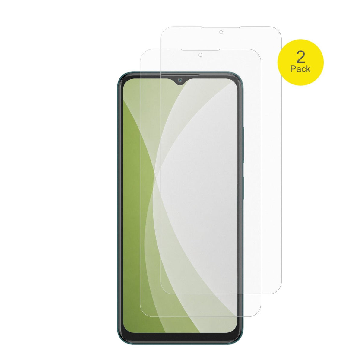 ItelA100Cs mit aufgebrachter dipos Flex Schutzfolie, glasklare Darstellung ohne Einschränkungen