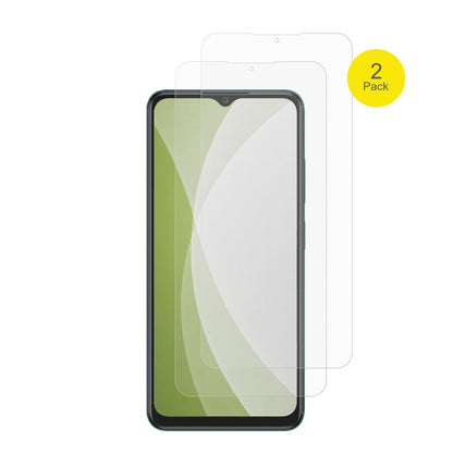 ItelA100Cs mit aufgebrachter dipos Flex Schutzfolie, glasklare Darstellung ohne Einschränkungen