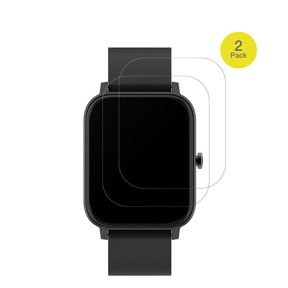 MatastSmartwatch mit aufgebrachter dipos Flex Schutzfolie, glasklare Darstellung ohne Einschränkungen