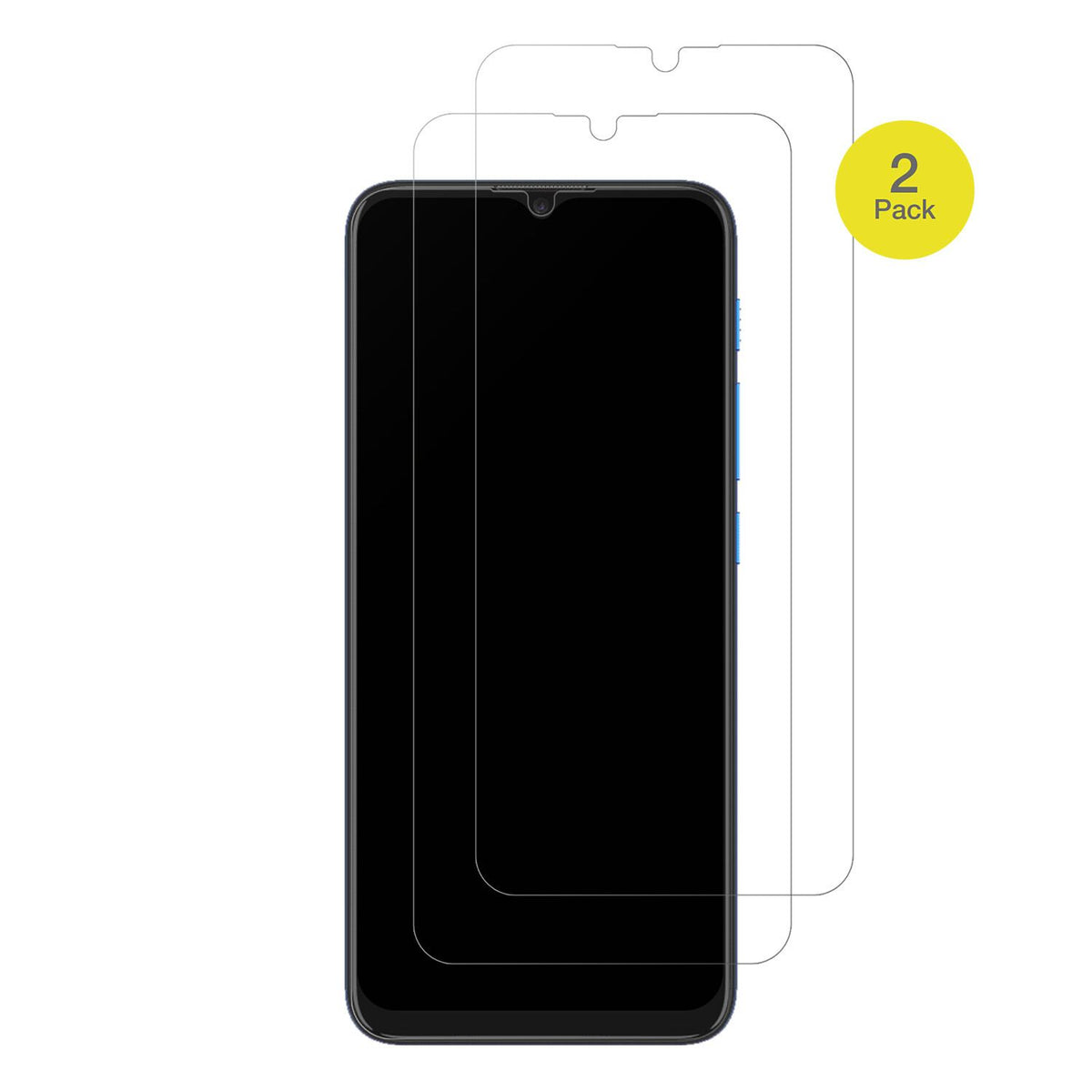MotorolaMoto E7 Power mit aufgebrachter dipos Flex Schutzfolie, glasklare Darstellung ohne Einschränkungen