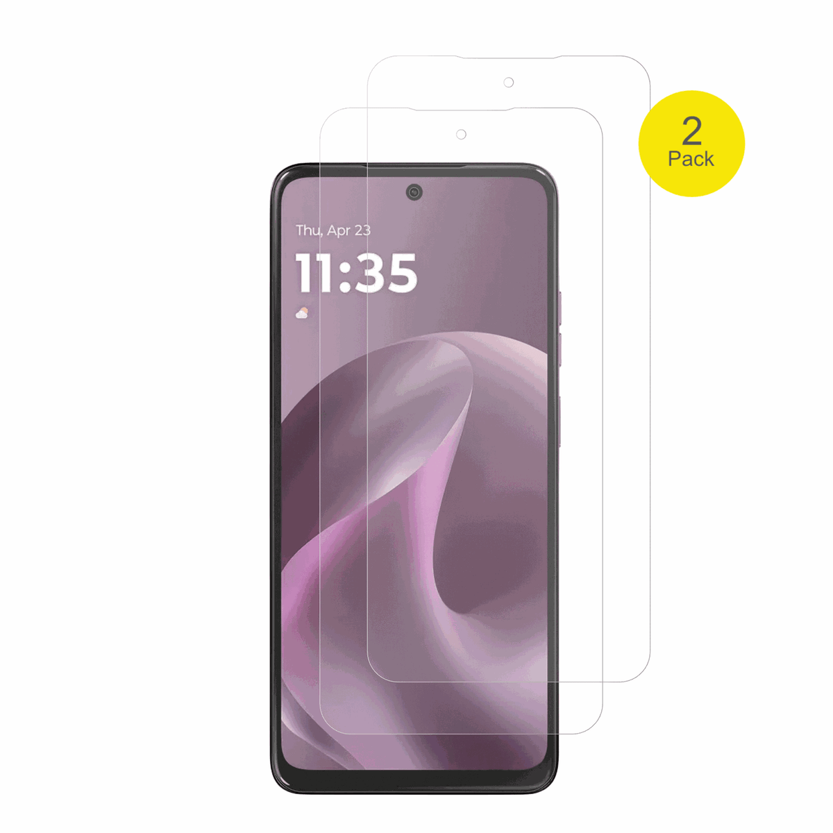 MotorolaMoto G17 mit aufgebrachter dipos Flex Schutzfolie, glasklare Darstellung ohne Einschr�nkungen