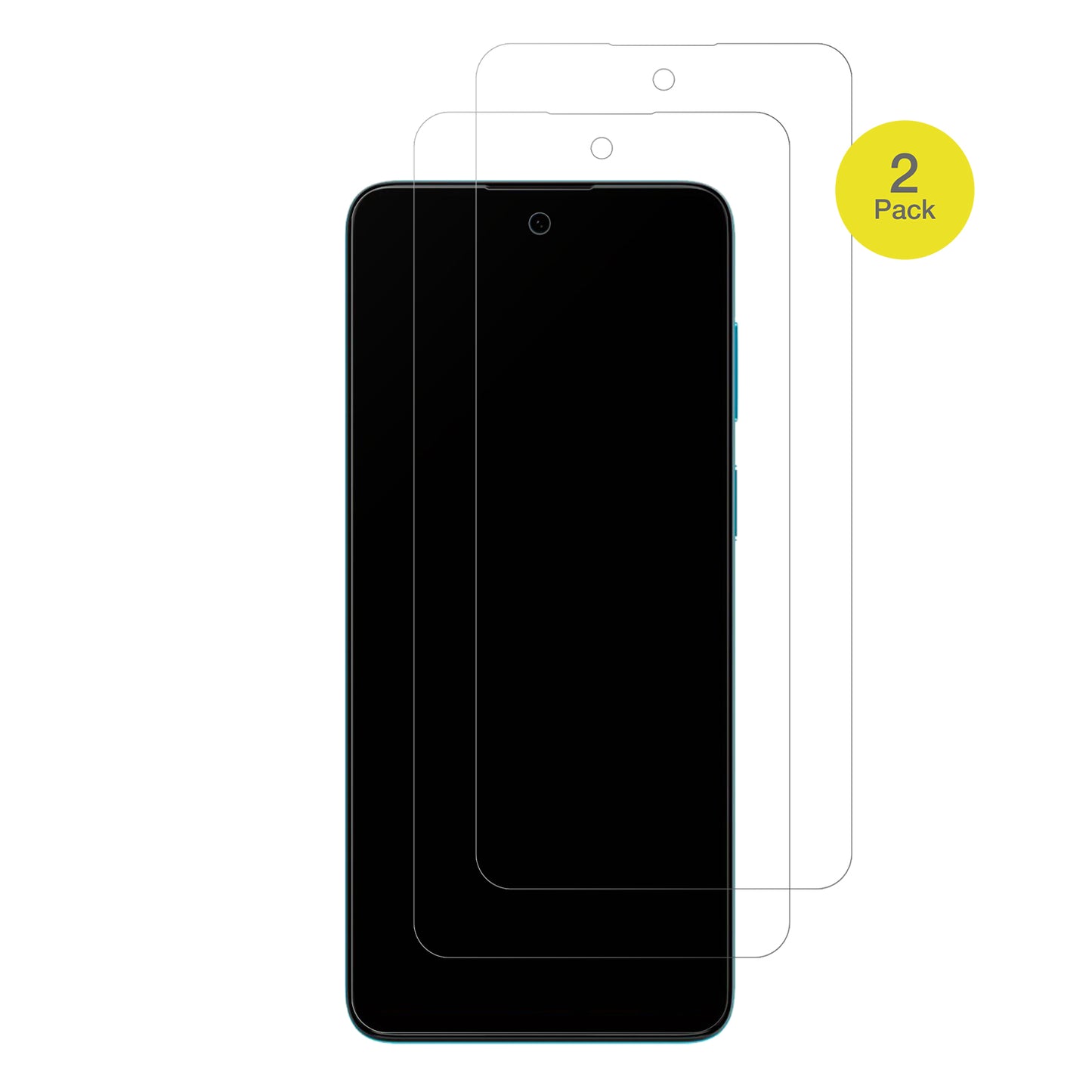 MotorolaMoto G22 mit aufgebrachter dipos Flex Schutzfolie, glasklare Darstellung ohne Einschränkungen