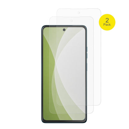 MotorolaMoto G75 5G mit aufgebrachter dipos Flex Schutzfolie, glasklare Darstellung ohne Einschränkungen