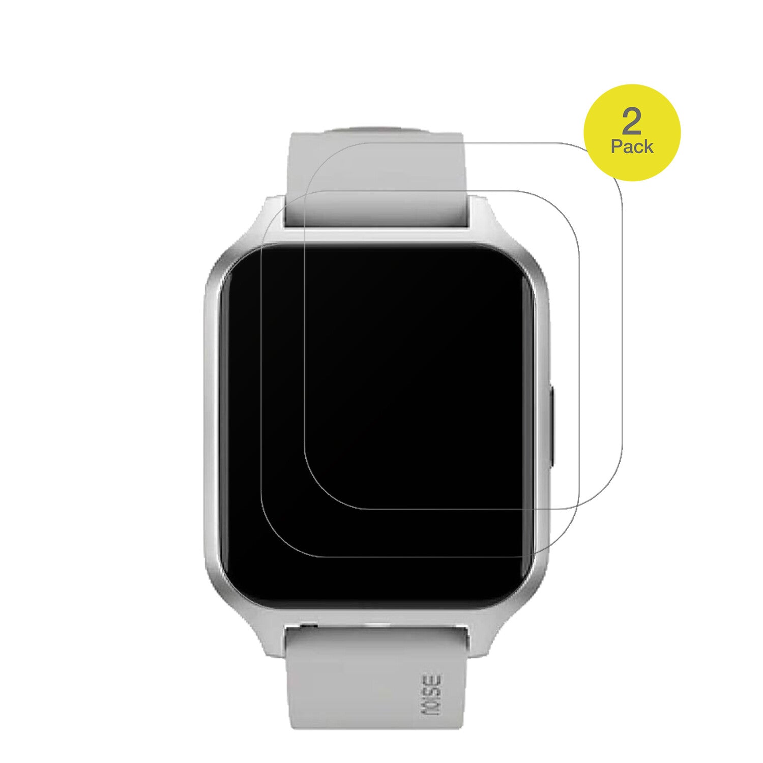 NoiseColorfit Brio mit aufgebrachter dipos Flex Schutzfolie, glasklare Darstellung ohne Einschränkungen