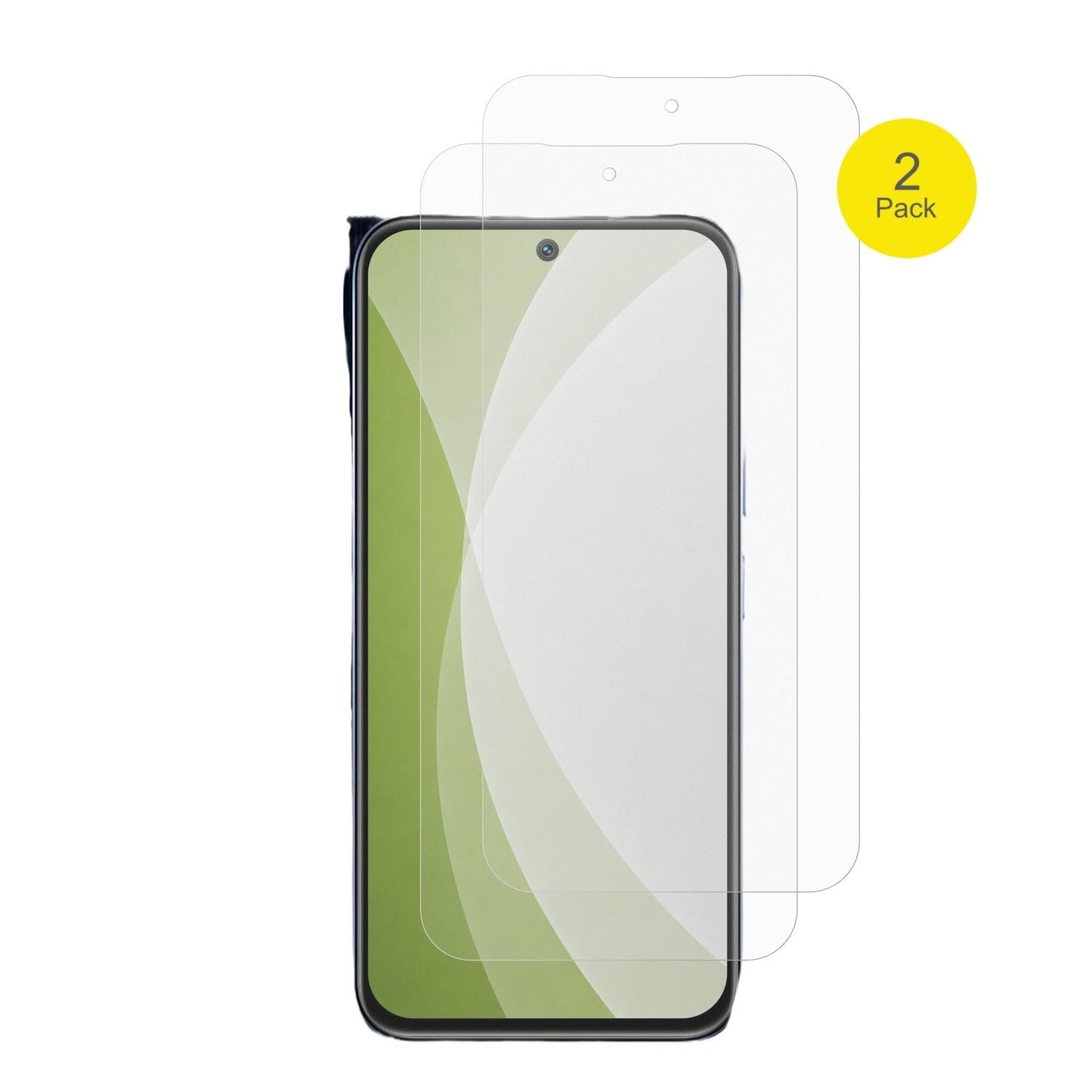 Realme15x mit aufgebrachter dipos Flex Schutzfolie, glasklare Darstellung ohne Einschränkungen