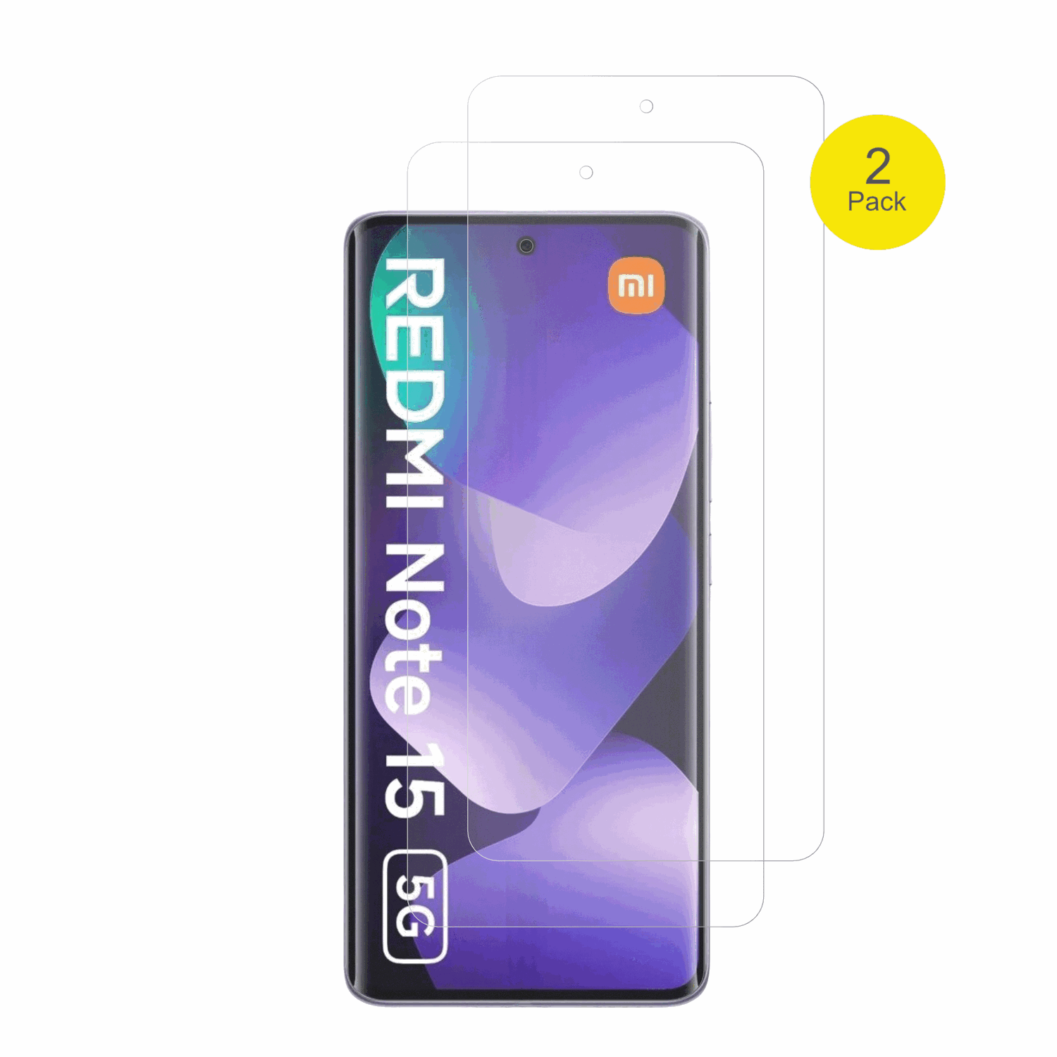 RedmiNote 15 5G mit aufgebrachter dipos Flex Schutzfolie, glasklare Darstellung ohne Einschr�nkungen