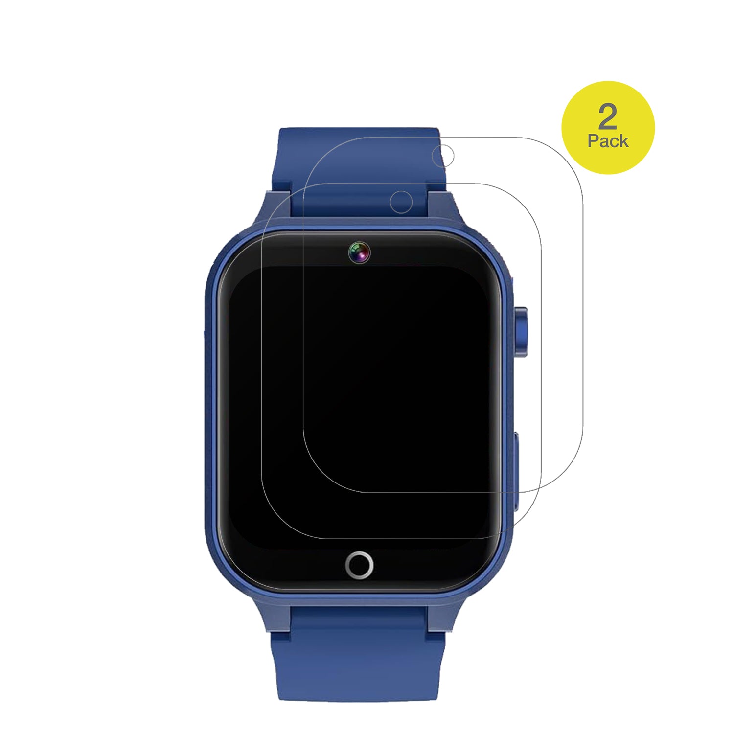 RuopoemKids Smartwatch 1.54 Zoll mit aufgebrachter dipos Flex Schutzfolie, glasklare Darstellung ohne Einschränkungen