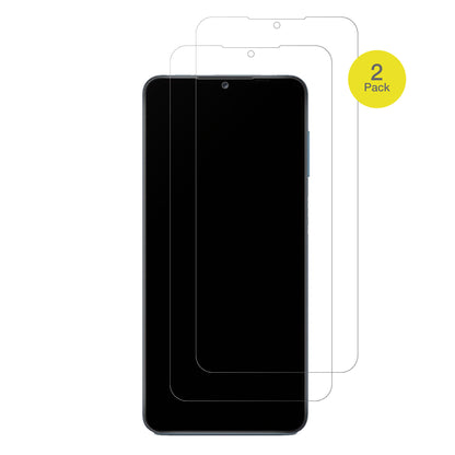 SamsungGalaxy A13 4G mit aufgebrachter dipos Flex Schutzfolie, glasklare Darstellung ohne Einschränkungen