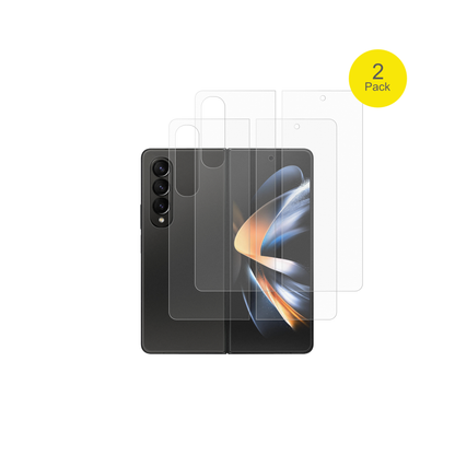 SamsungGalaxy Z Fold 4 Aussenseite mit aufgebrachter dipos Flex Schutzfolie, glasklare Darstellung ohne Einschr�nkungen