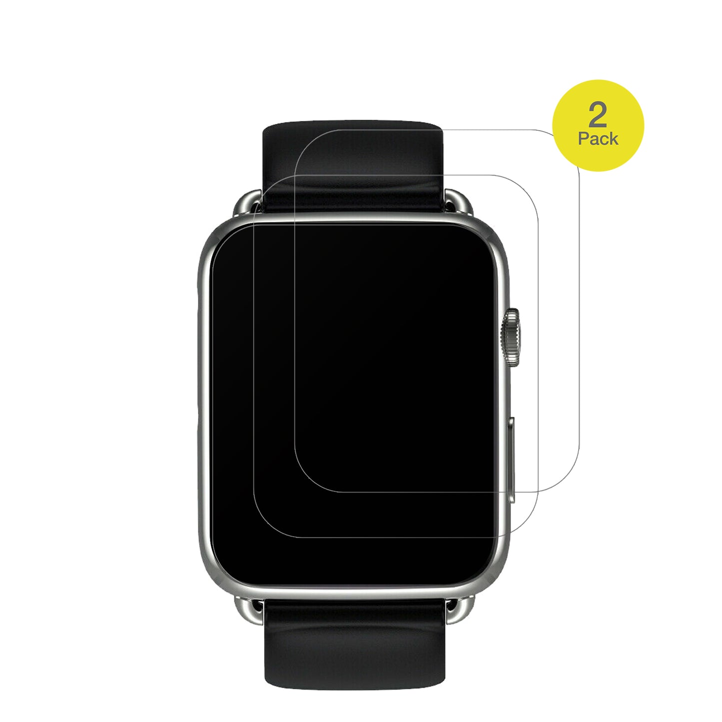 SmartwatchDM20 1.88 Zoll mit aufgebrachter dipos Flex Schutzfolie, glasklare Darstellung ohne Einschränkungen