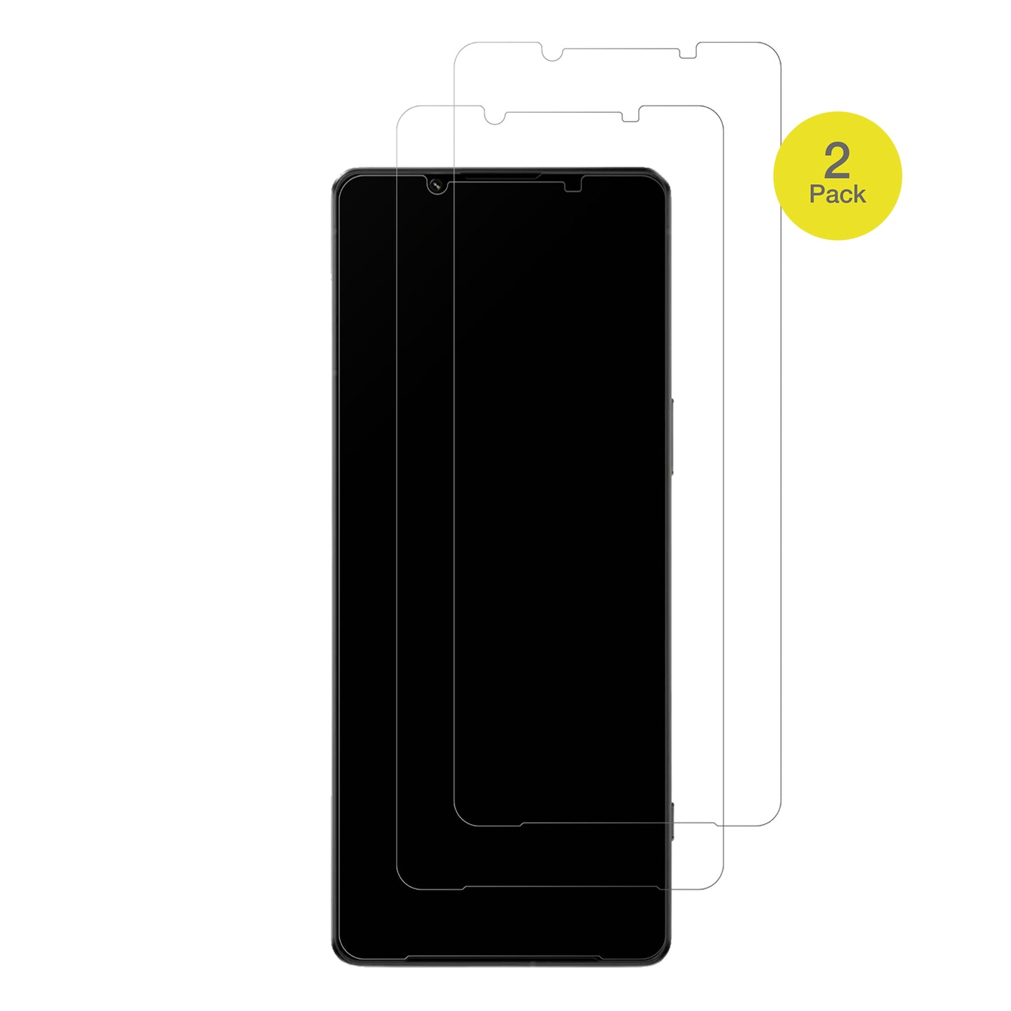 SonyXperia 1 IV mit aufgebrachter dipos Flex Schutzfolie, glasklare Darstellung ohne Einschränkungen