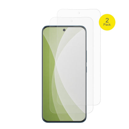 VivoV80 Lite mit aufgebrachter dipos Flex Schutzfolie, glasklare Darstellung ohne Einschränkungen