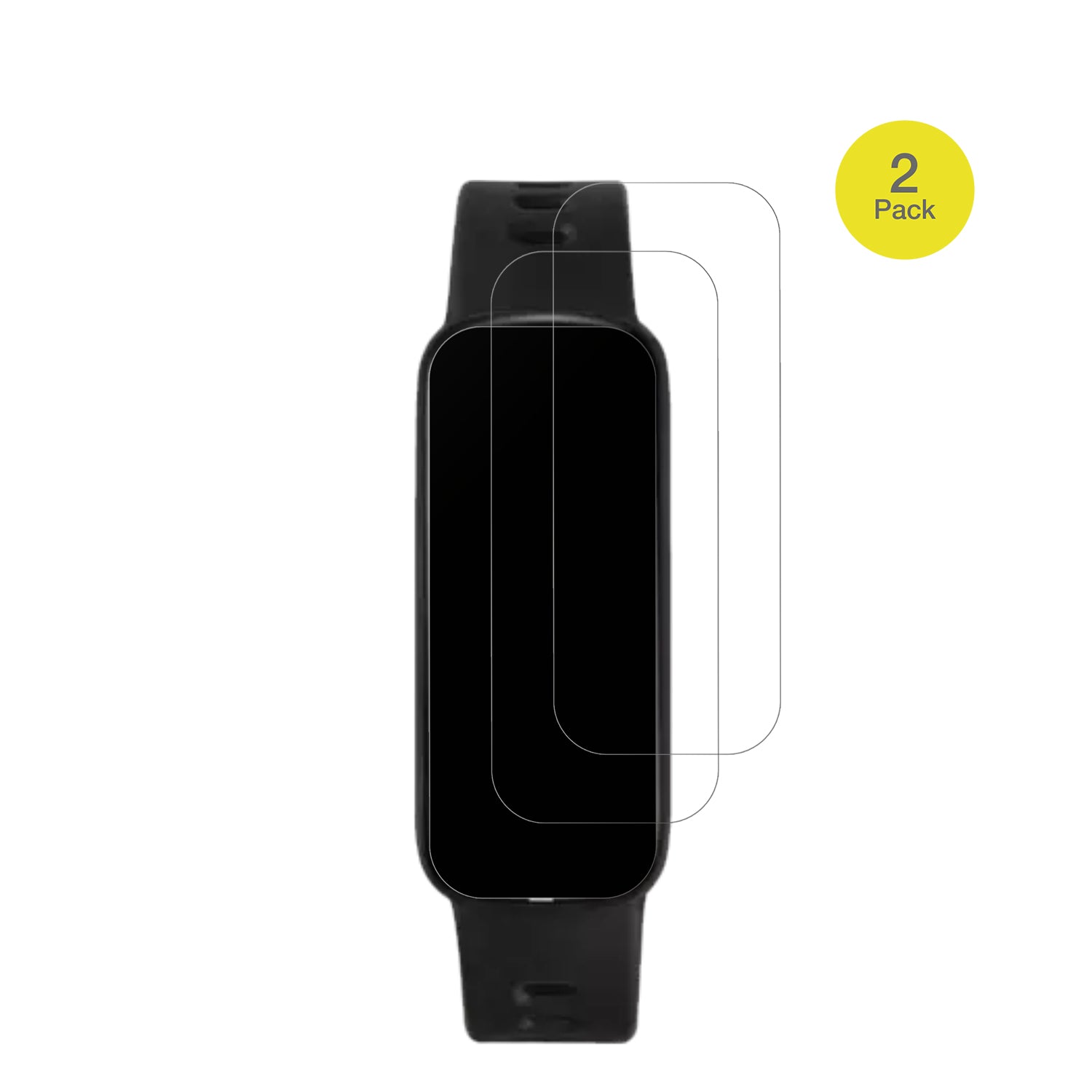 VivoWatch6 Aero (HC-C06) mit aufgebrachter dipos Flex Schutzfolie, glasklare Darstellung ohne Einschränkungen