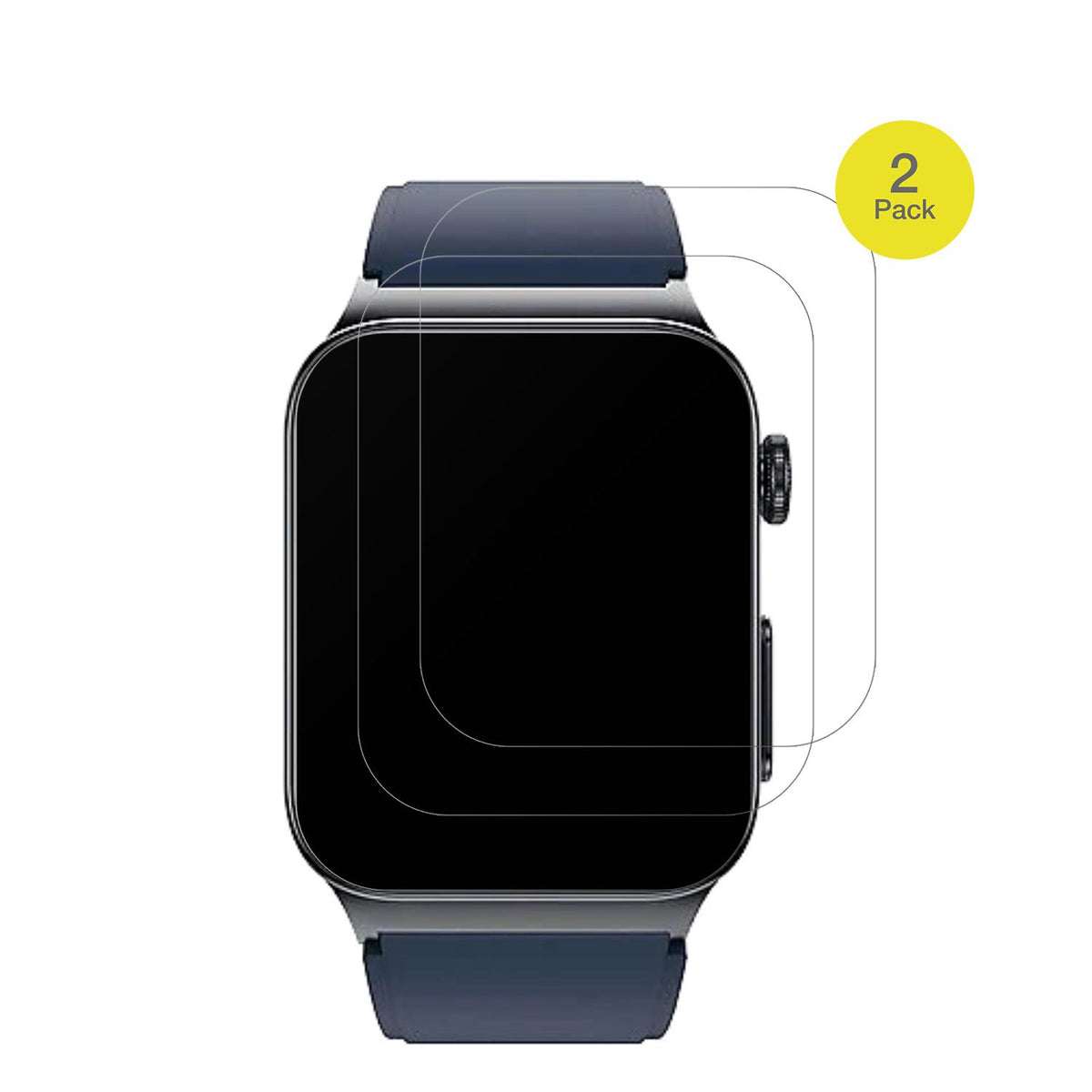 WatchmarkCardio One mit aufgebrachter dipos Flex Schutzfolie, glasklare Darstellung ohne Einschränkungen