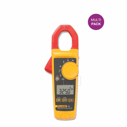 Fluke325 mit aufgebrachter dipos Displayschutzfolie, glasklare Darstellung ohne Einschränkungen