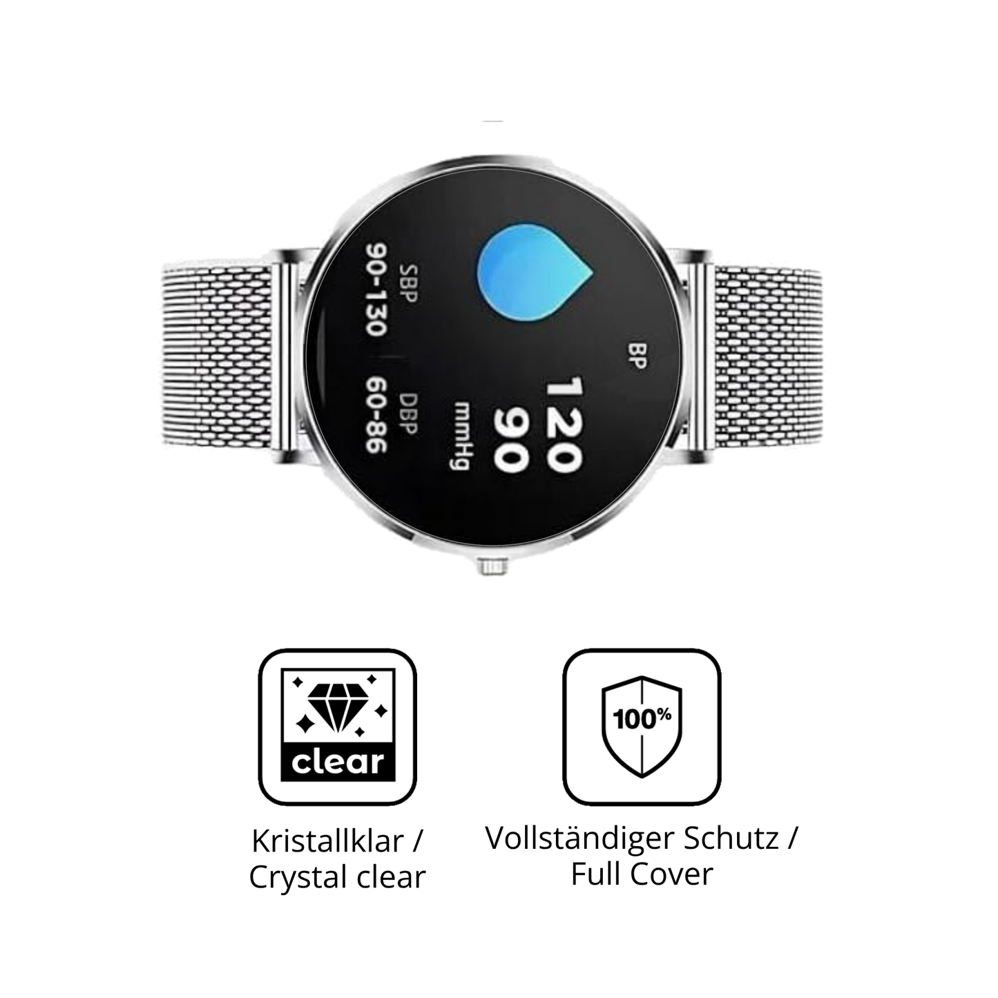 Dünne und klare Folie passend zugeschnitten für FOGOIN Mivora Eleganza Pro