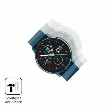 Schutz gegen Kratzer auf dem FOGOIN VitalPulse Watch Glas durch Schlüssel, Stöße gegen die Tischkante oder Stürze