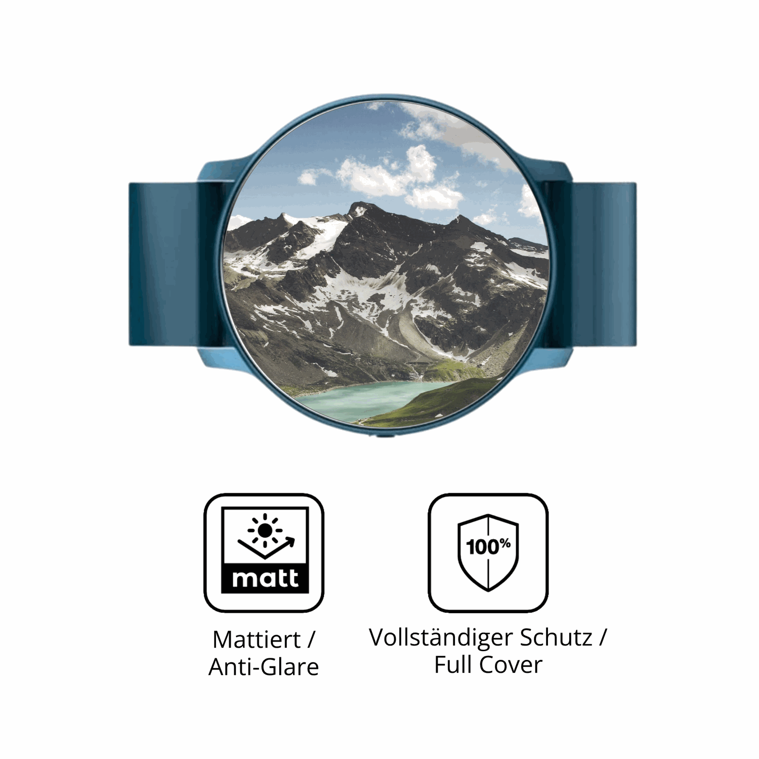 Flexible TPU-Folie passend zugeschnitten für FOGOIN VitalPulse Watch, vollständige Abdeckung