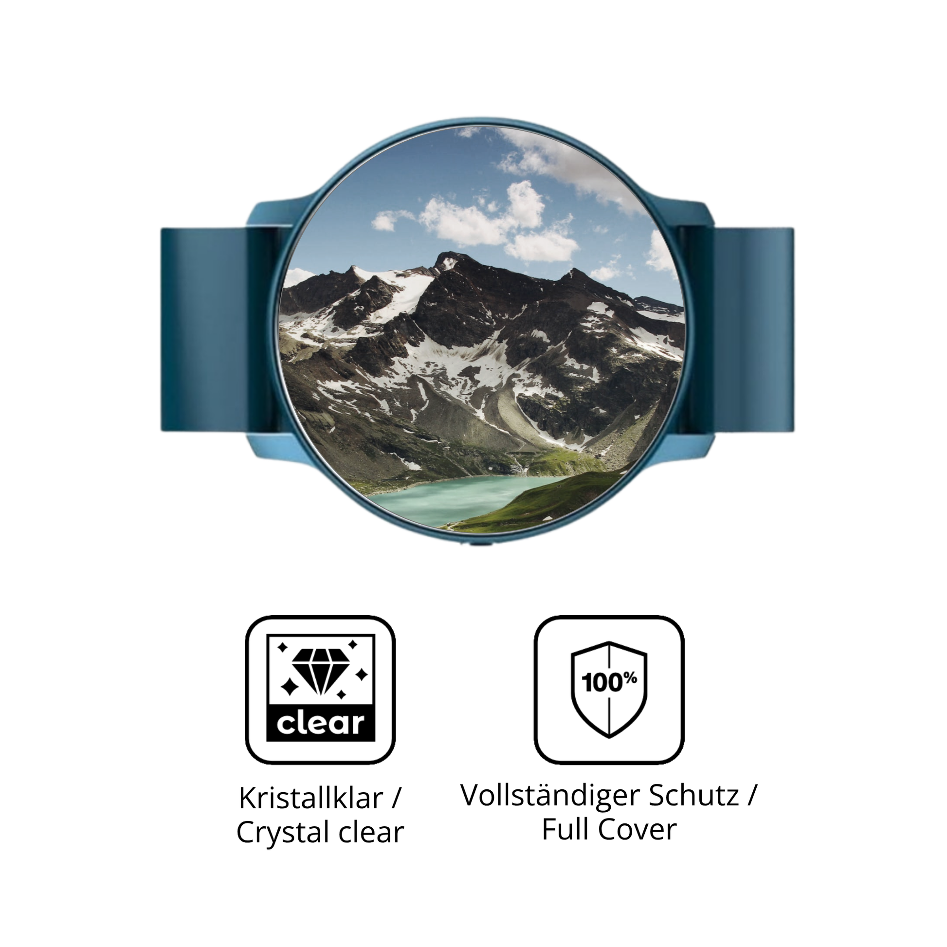 Dünne und klare Folie passend zugeschnitten für FOGOIN VitalPulse Watch