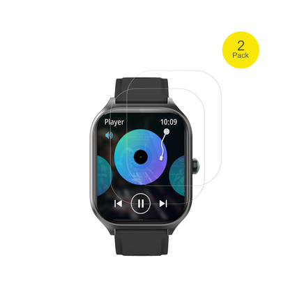 FORRLITESmartwatch 2.01 Zoll mit aufgebrachter dipos Displayschutzfolie, glasklare Darstellung ohne Einschränkungen