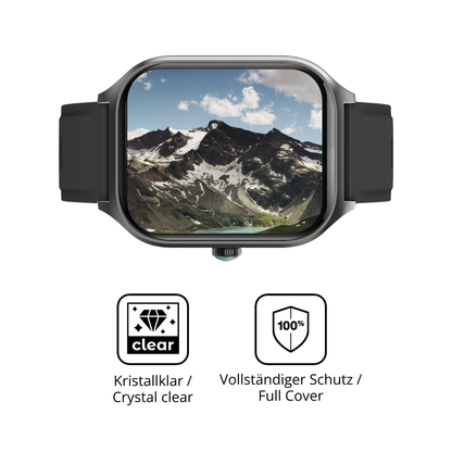 Dünne und klare Folie passend zugeschnitten für FORRLITE Smartwatch 2.01 Zoll