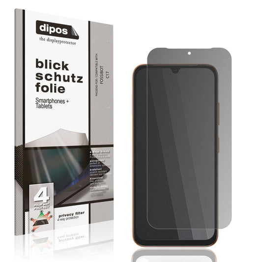Screen Protector for FOSSiBOT C17 Privacy Filter 4-Way Protection dipos