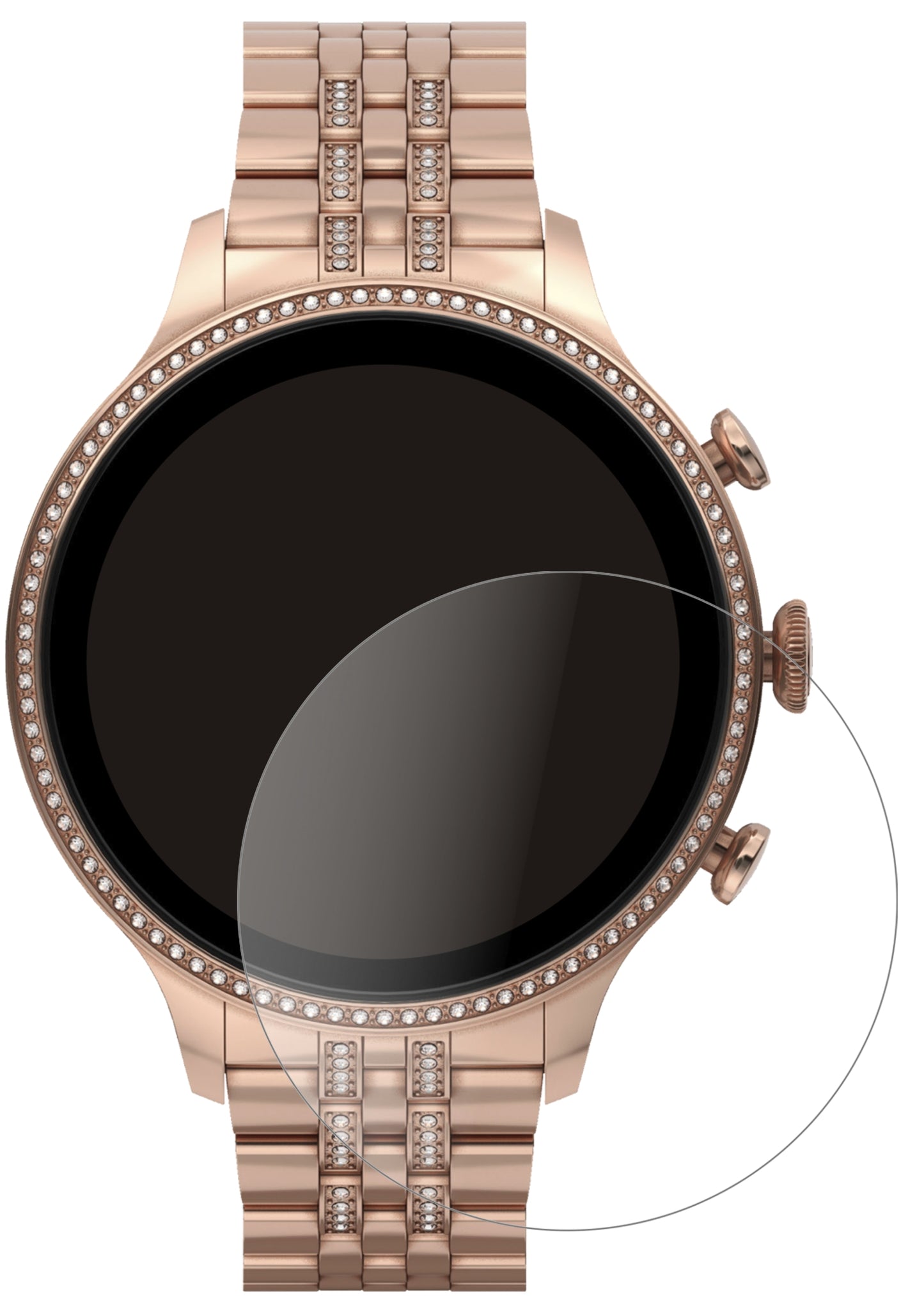 1x 9H Schutzfolie matt für Fossil Gen 6 (42 mm) Smartwatch Panzerfolie