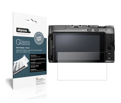 Matte Displayschutzfolie von dipos passend für Fujifilm X-A7, 9H kratzfest und blasenfrei montiert