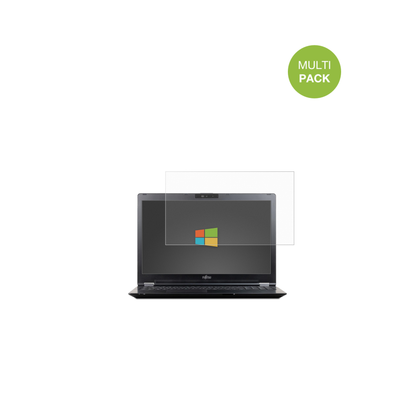 FujitsuLifeBook U7510 mit aufgebrachter dipos Displayschutzfolie, die lästige Fingerabdrücke minimiert
