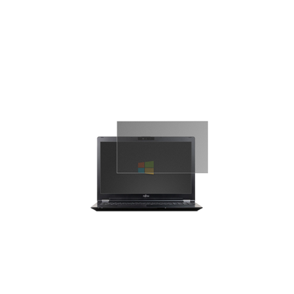 FujitsuLifeBook U7510 mit aufgebrachtem dipos Displayschutz, der seitliche Einblicke blockiert