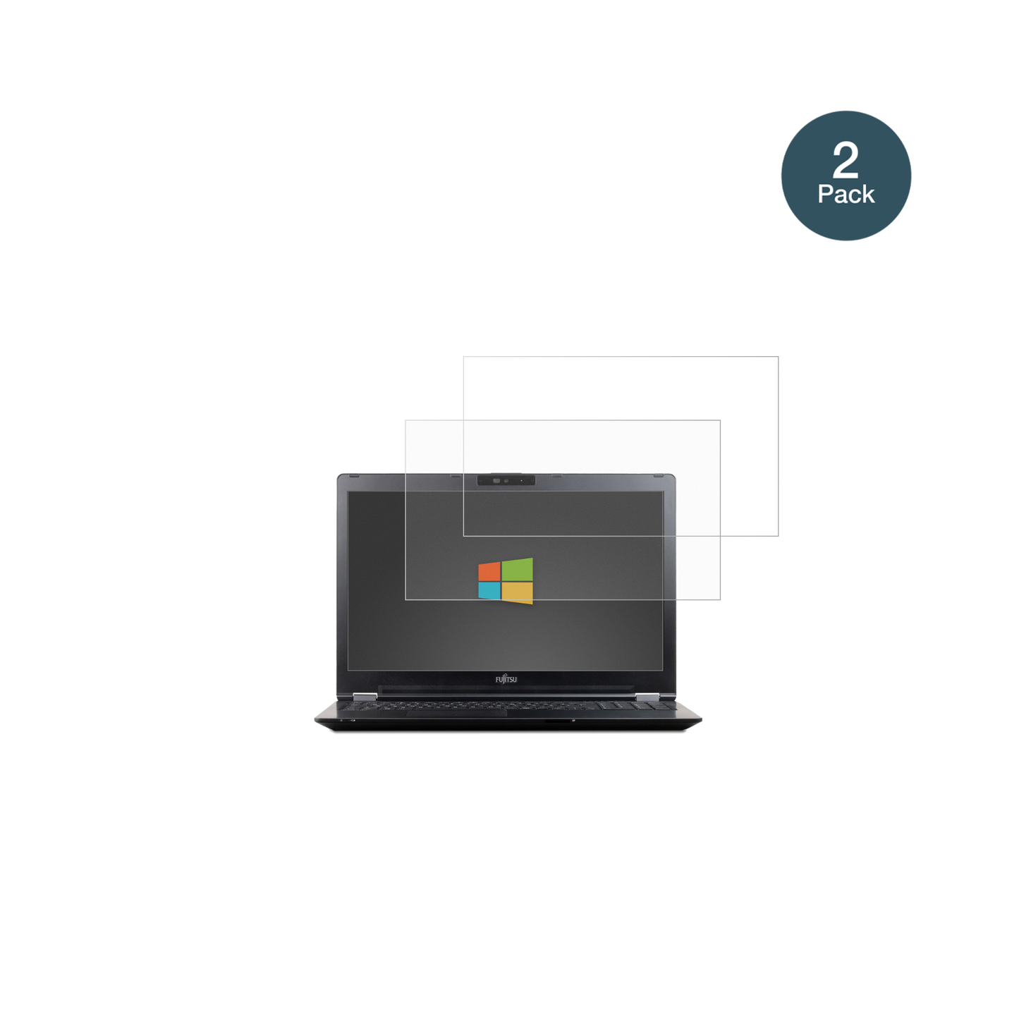 FujitsuLifeBook U7510 mit aufgebrachter dipos Panzerfolie, die lästige Fingerabdrücke minimiert