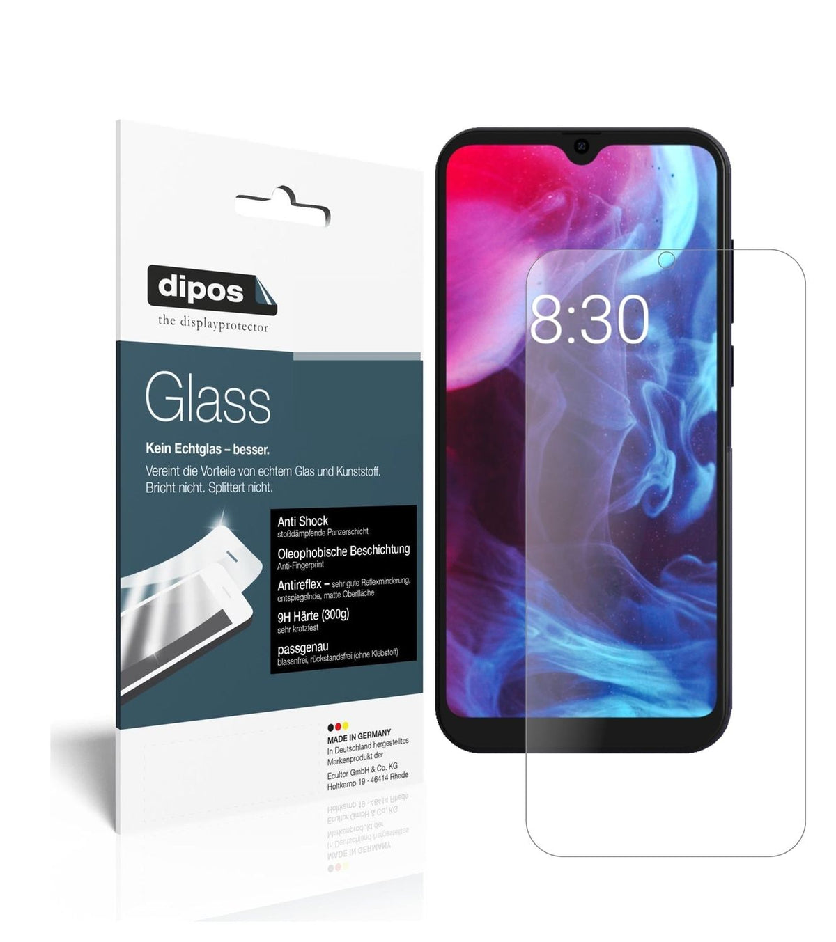 Screen Protector for I Archos Oxygen 63 I matte I Flexible Glass 9H dipos