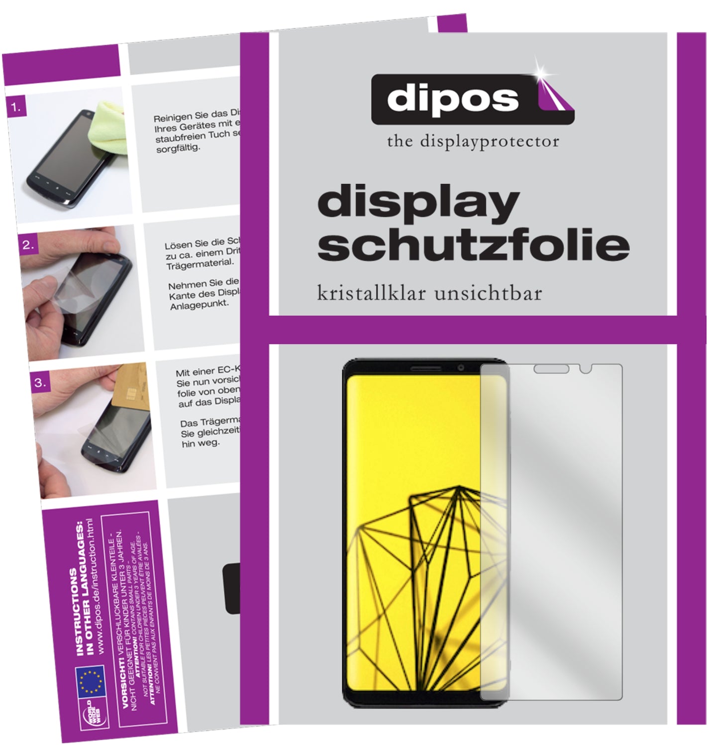 Kristallklare, dünne Schutzfolie: Kratzfest & passgenau für Fx Tec-Pro 1