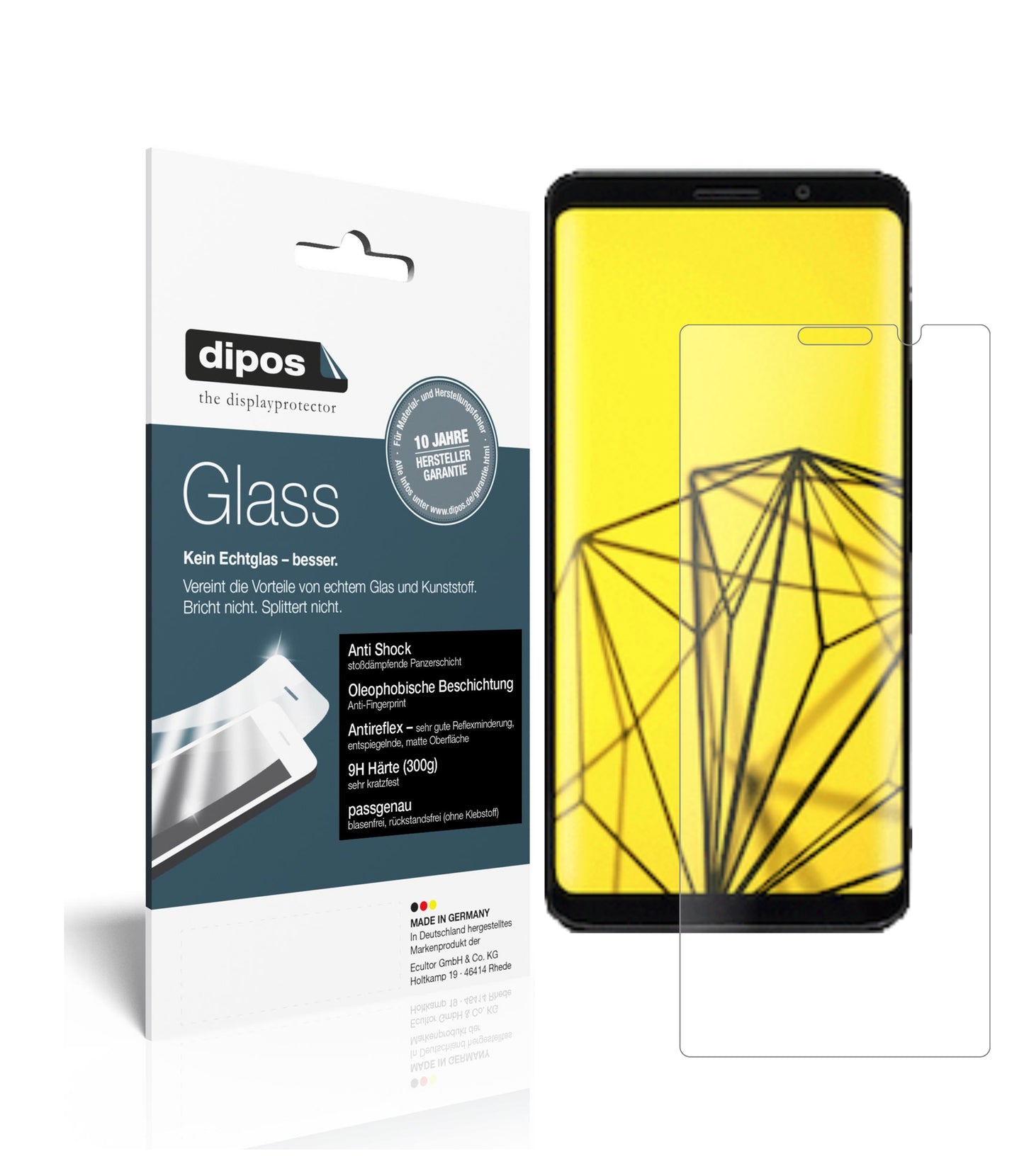 Mattes Panzerglas: Schutz vor Brüchen, Fingerabdrücken und Bildschirmblendung für Fx Tec-Pro 1