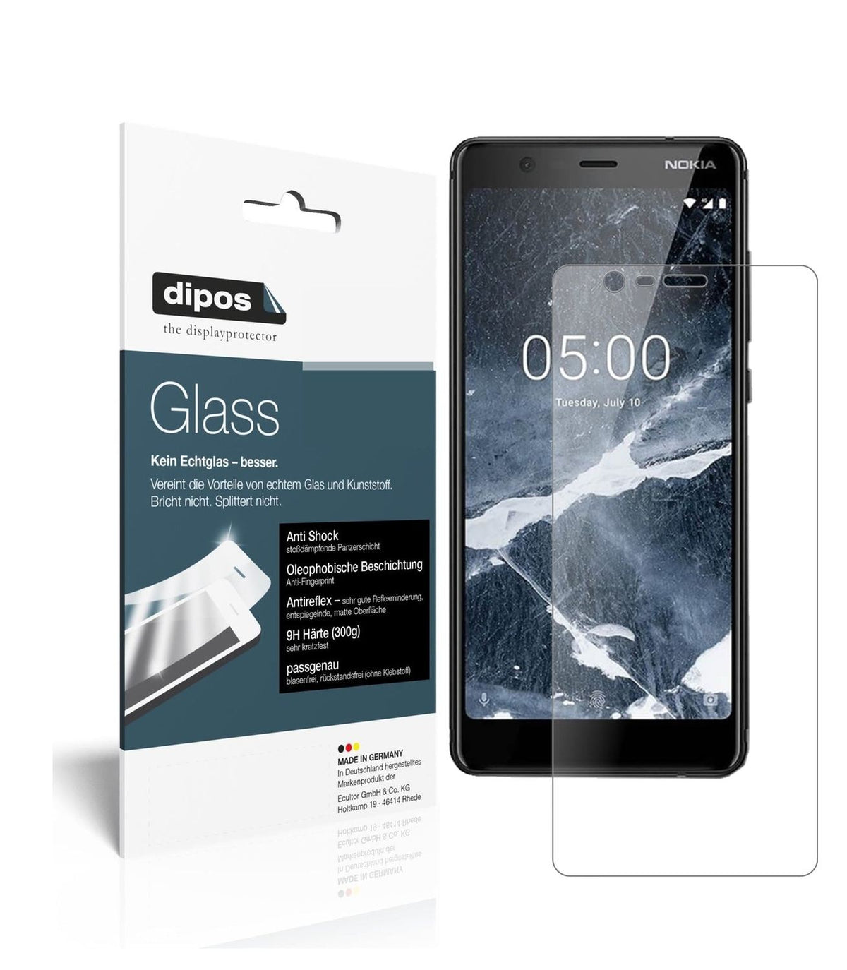 9H Matte Screen Protector for Nokia 46027 – Anti-Glare, Shatterproof | dipos