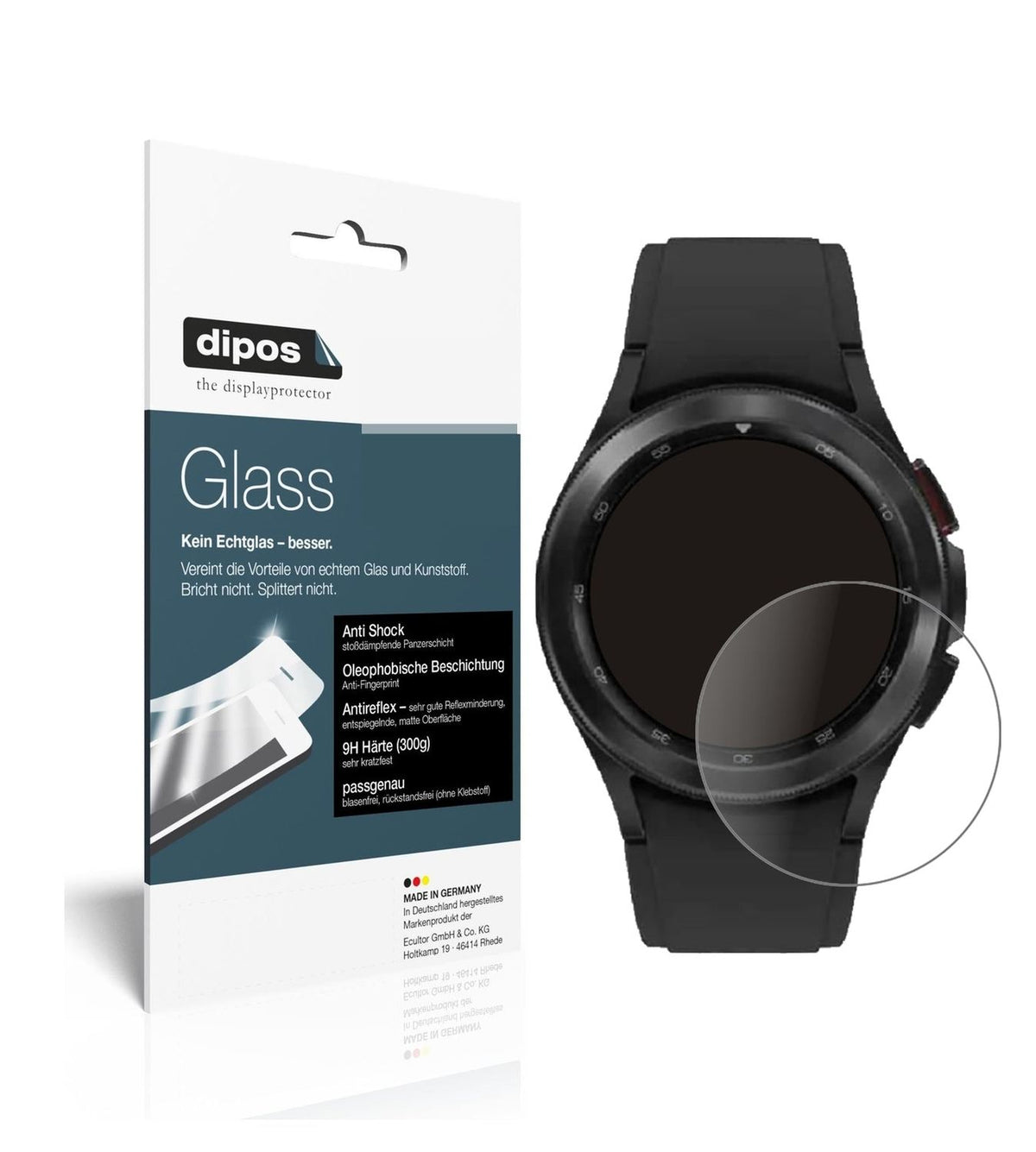 9H Matte Screen Protector for Samsung Galaxy Watch 4 (40 mm) – Anti-Glare, Shatterproof
