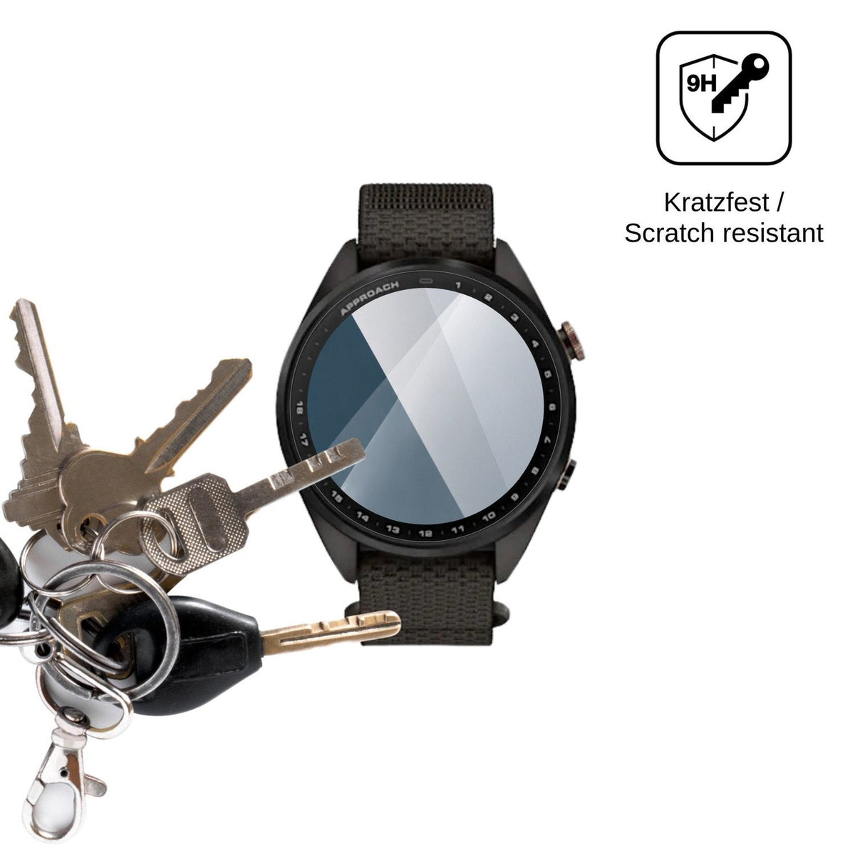 2x Screen Protector for Garmin Approach S72 Flexible Glass 9H dipos
