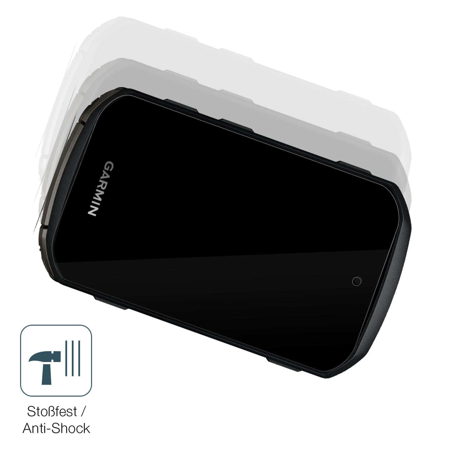 dipos Displayschutz für Garmin Edge 850, transparente Oberfläche, perfekte Passform auch für die Rundungen