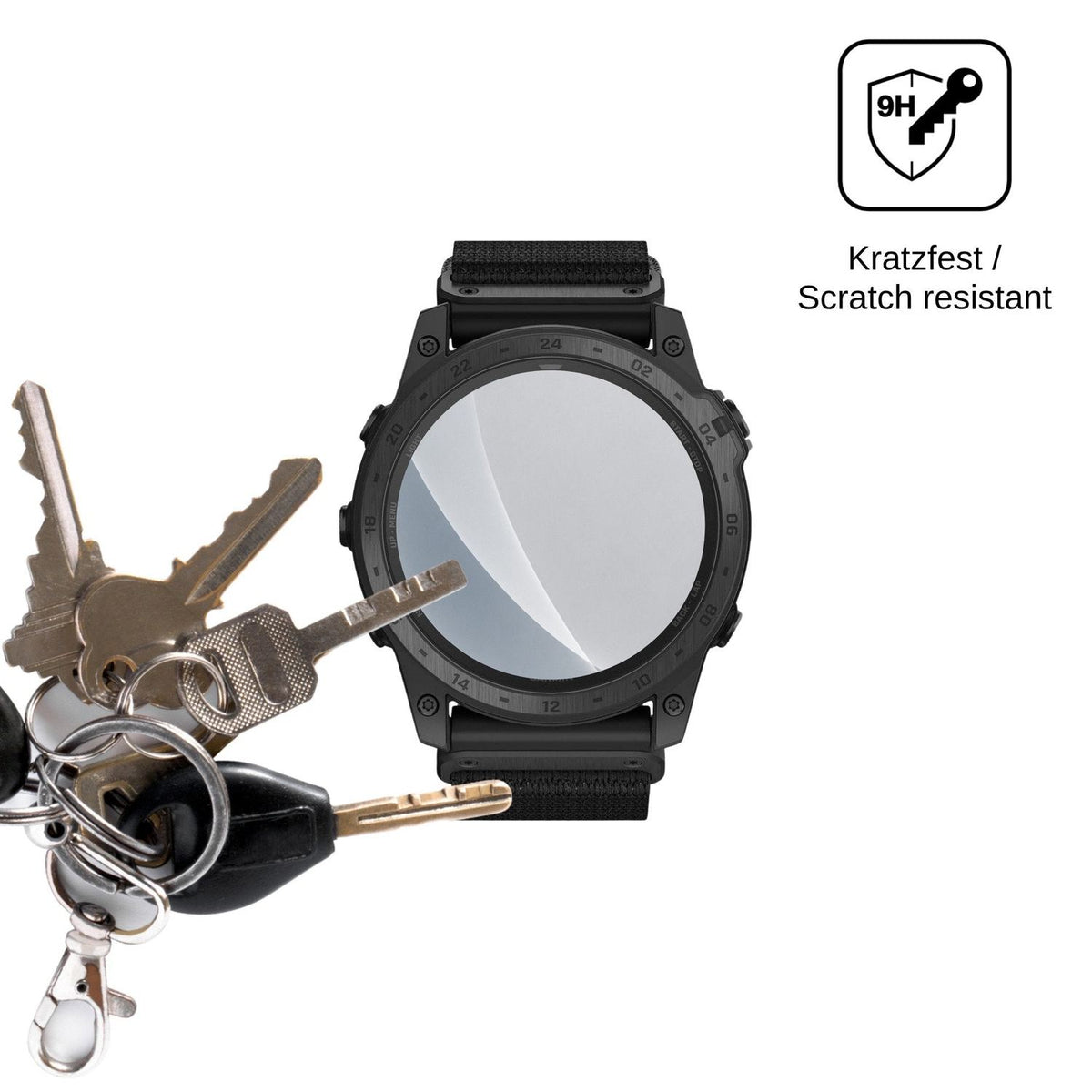 2x Screen Protector for Garmin tactix 7 Pro Ballistics Edition matte Flexible Glass 9H dipos