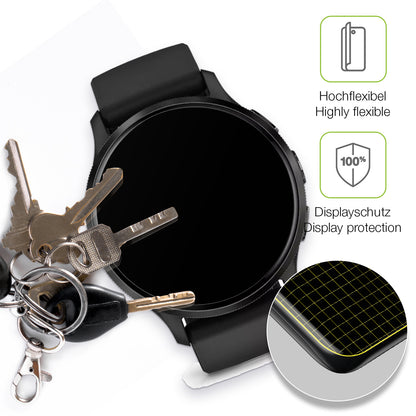 dipos Displayschutz für Garmin Venu 3s, transparente Oberfläche, perfekte Passform auch für die Rundungen