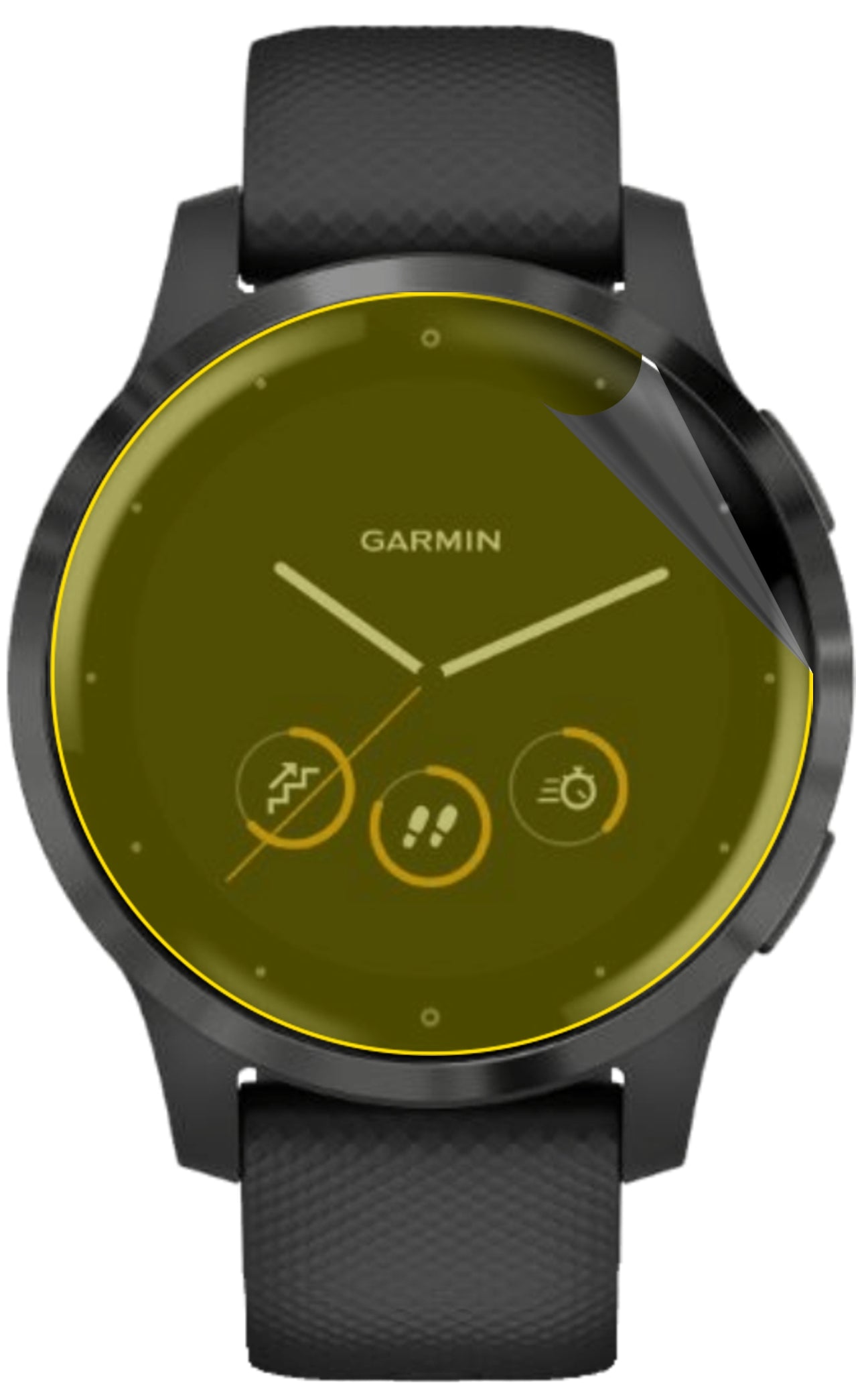 dipos Displayschutz für Garmin Vivoactive 4 (44mm), transparente Oberfläche, geringe Dicke und perfekte Passform