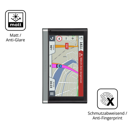 Dünne und entspiegelnde Folie passend zugeschnitten für Garmin 65 LMT