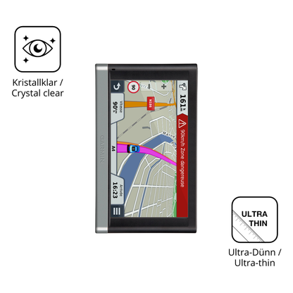 Dünne und klare Folie passend zugeschnitten für Garmin 65 LMT
