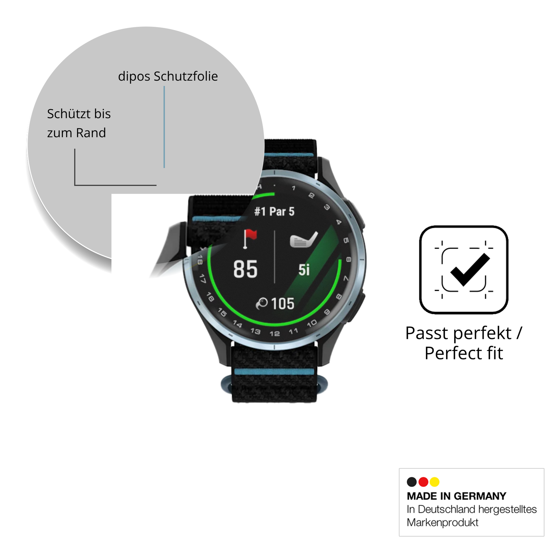 Besonders flexibler Displayschutz mit Anti-Shock-Schicht im Materialmix