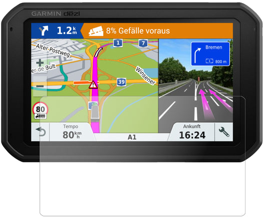1x 9H Schutzfolie matt für Garmin Dezlcam 785 LMT-D EU Panzerfolie