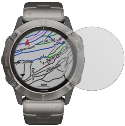 5x Schutzfolie matt für Garmin fenix 6X Solar Display-Schutzfolie