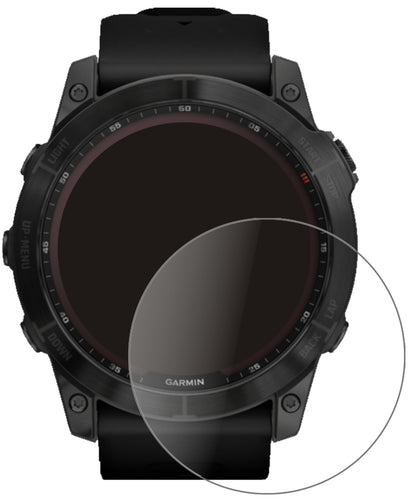 GarminFenix 7 (47 mm) mit aufgebrachter dipos Panzerfolie, die lästige Fingerabdrücke minimiert