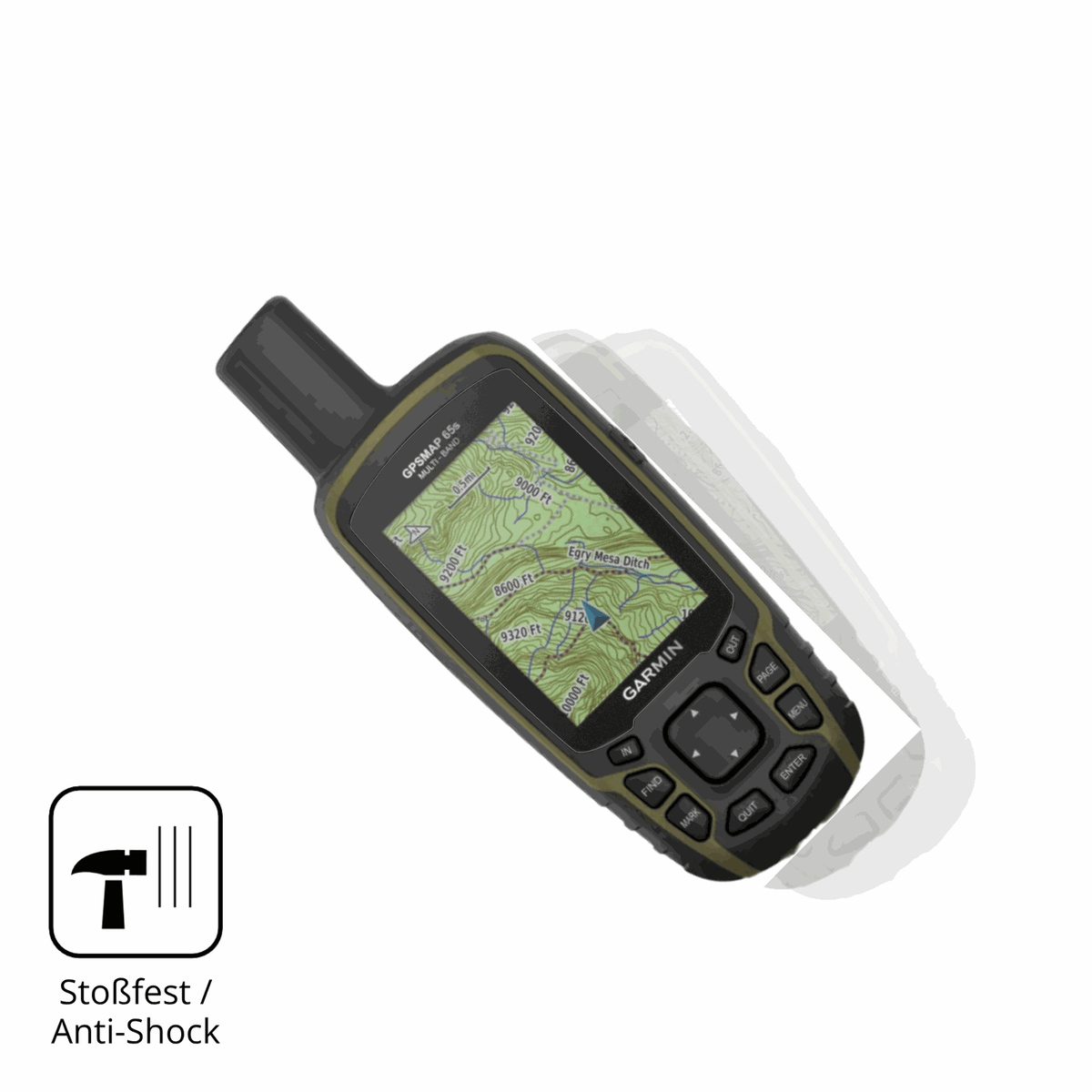 2x Screen Protector for Garmin GPSMAP 65s matte Flexible Glass 9H dipos