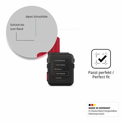 Schutz gegen Kratzer auf dem Garmin inReach Mini 3 Plus Glas durch Schlüssel oder Ähnliches